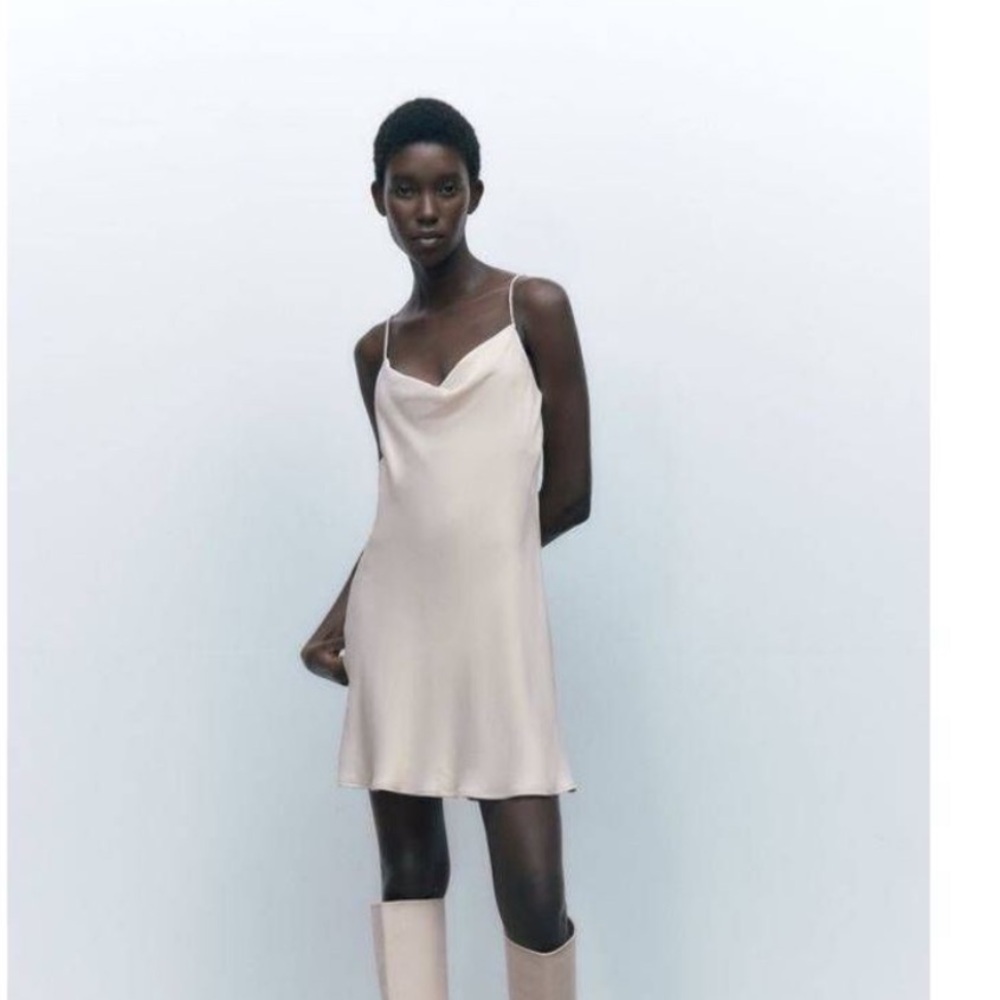 ZARA RHINESTONE STRAP DRESS